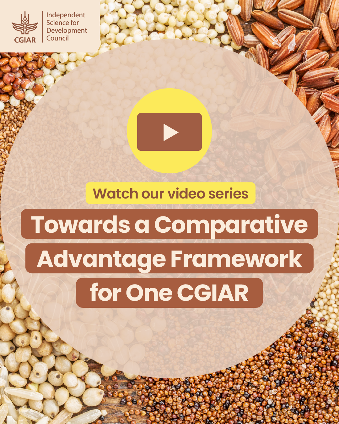Towards a Comparative Advantage Framework for One CGIAR