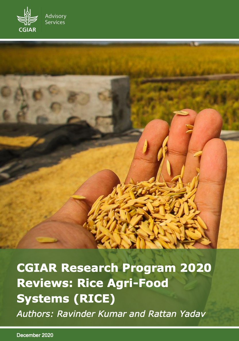 CRP 2020 Review: RICE | IAES | CGIAR Independent Advisory and ...