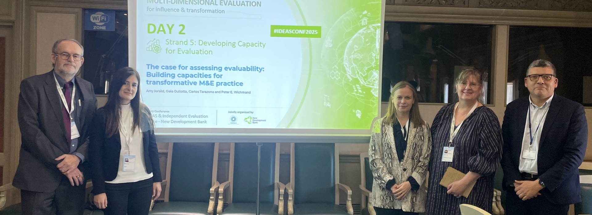 Speakers at Evaluability assessments session
