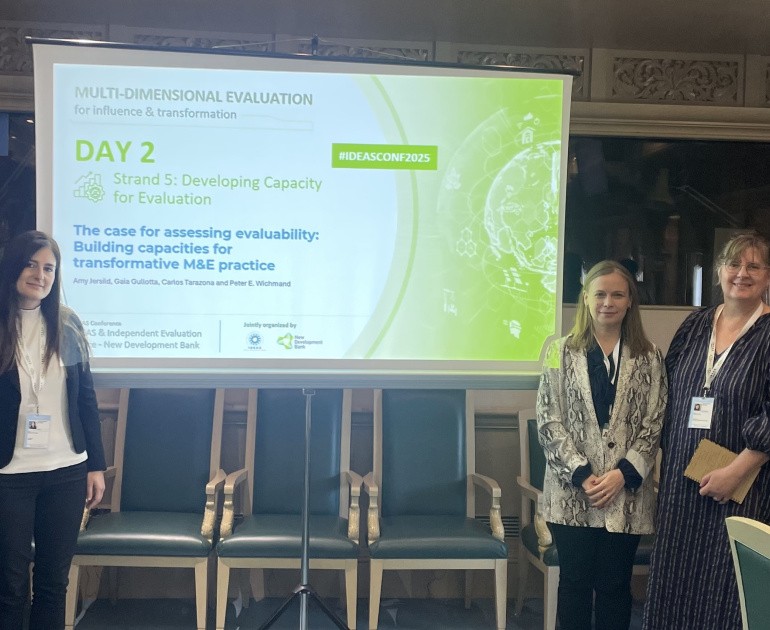 Speakers at Evaluability assessments session